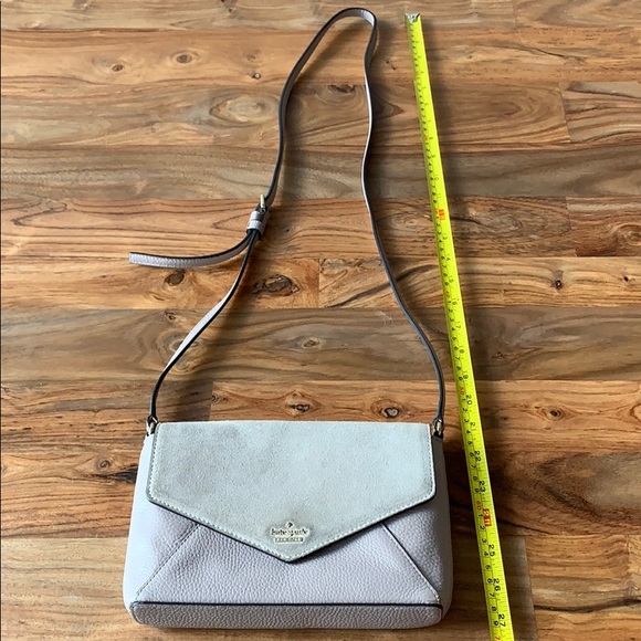 Kate Spade Grey-Purple Crossbody Envelope Bag - Picture 2 of 8